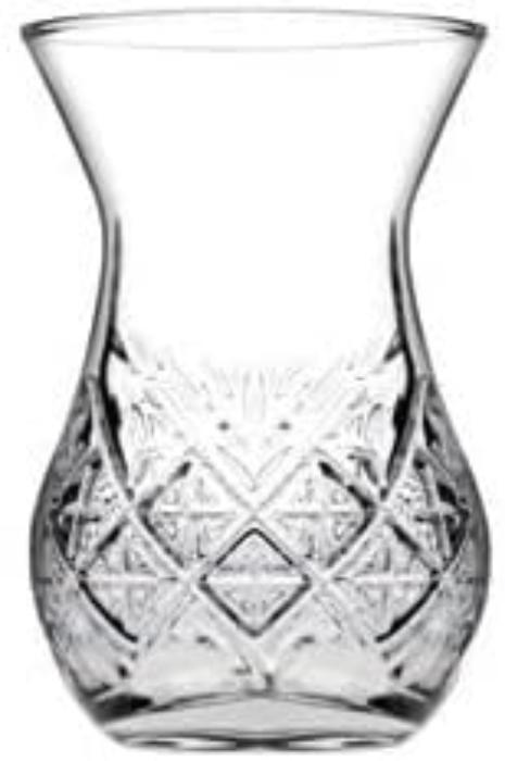 Turkish Crystal Glass Tea Set - 5.7 oz (6 Cups)