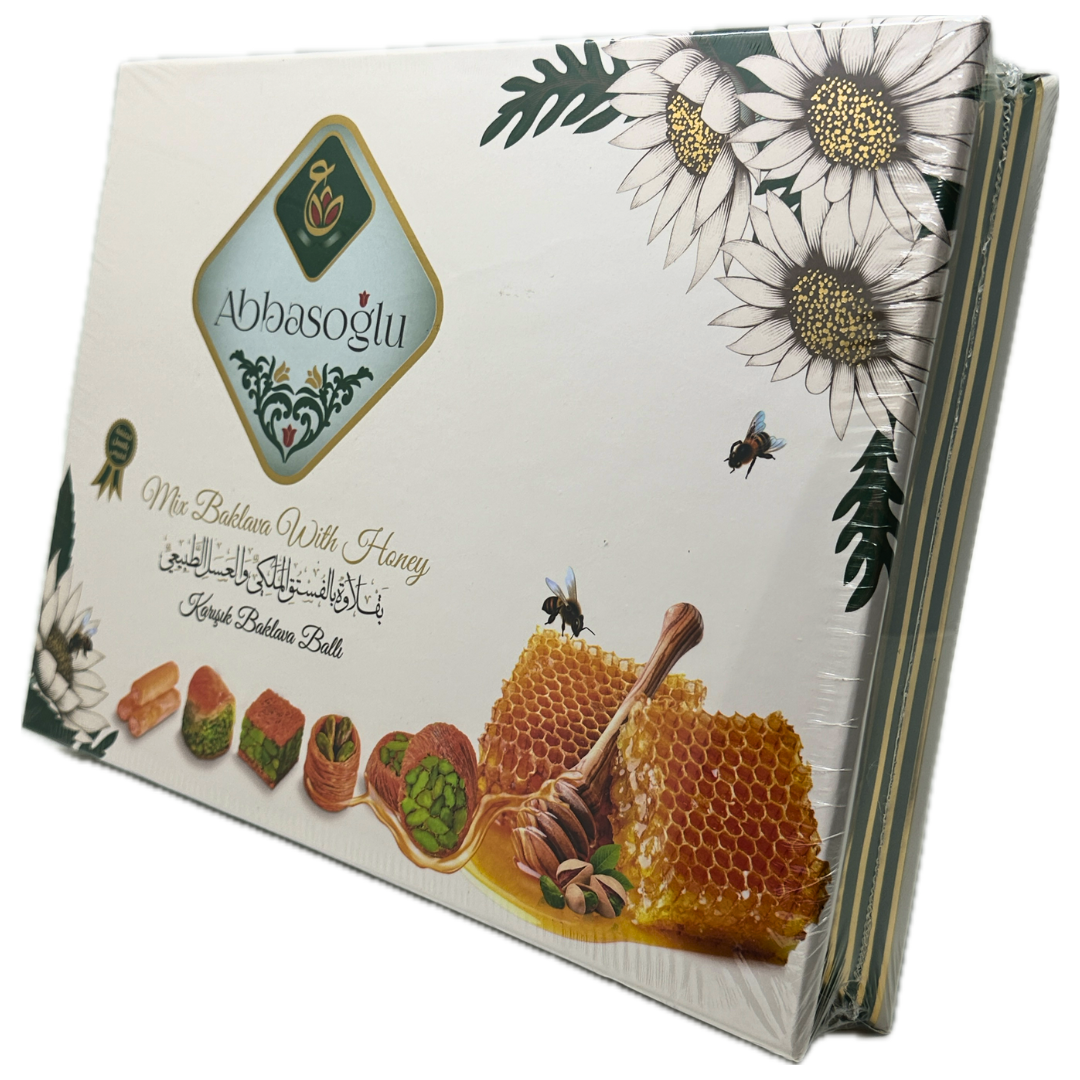 Premium Mixed Baklava with Honey (250g, 500g, 750g)