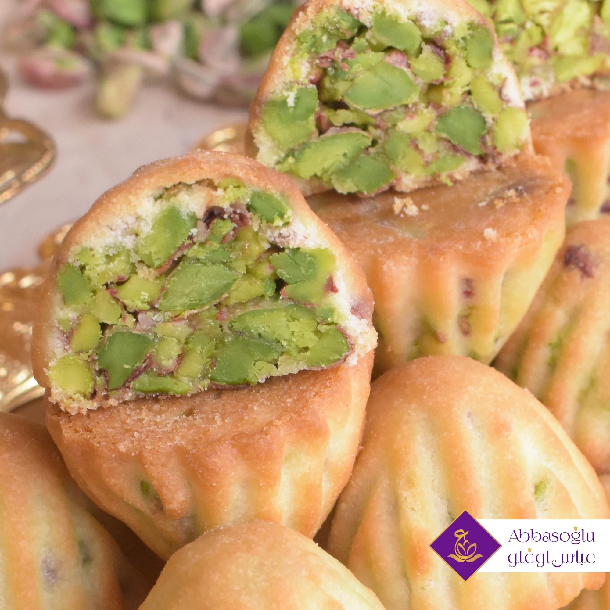 Pistachio Maamoul 1kg Tin by Abbas Oglu