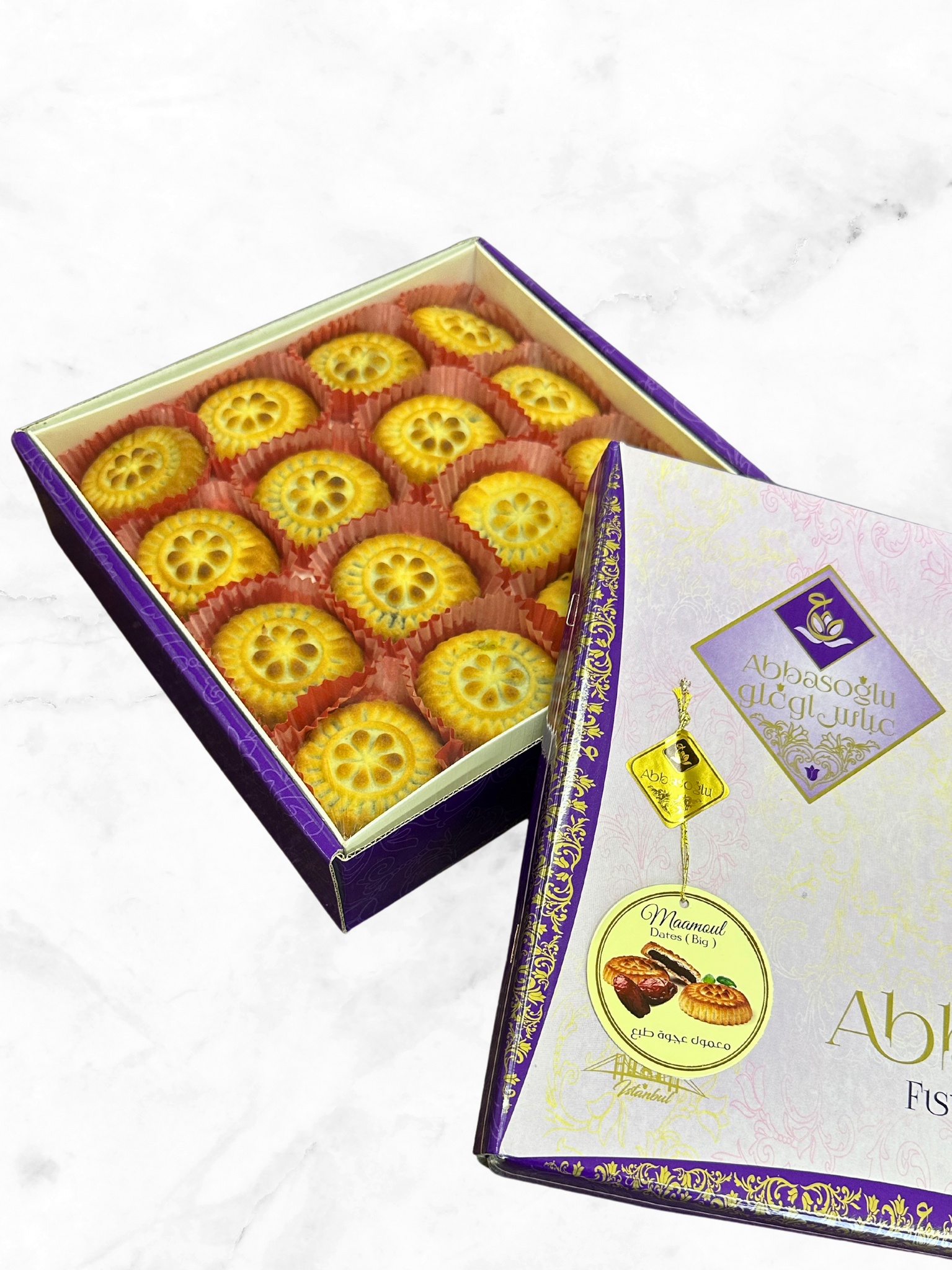 Large Ajwa Maamoul (200g, 600g, or 1500g) by Abbas Oglu