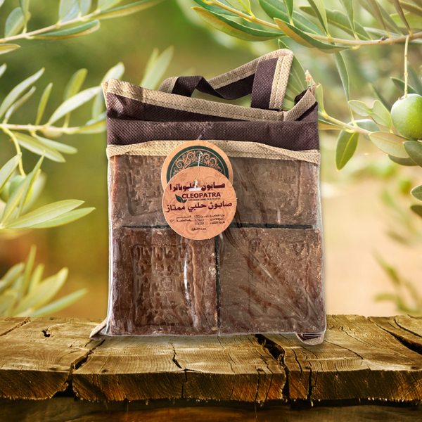Cleopatra Authentic Aleppo Soap - Traditional Olive Oil and Laurel Soap (4 Pack, 720g)