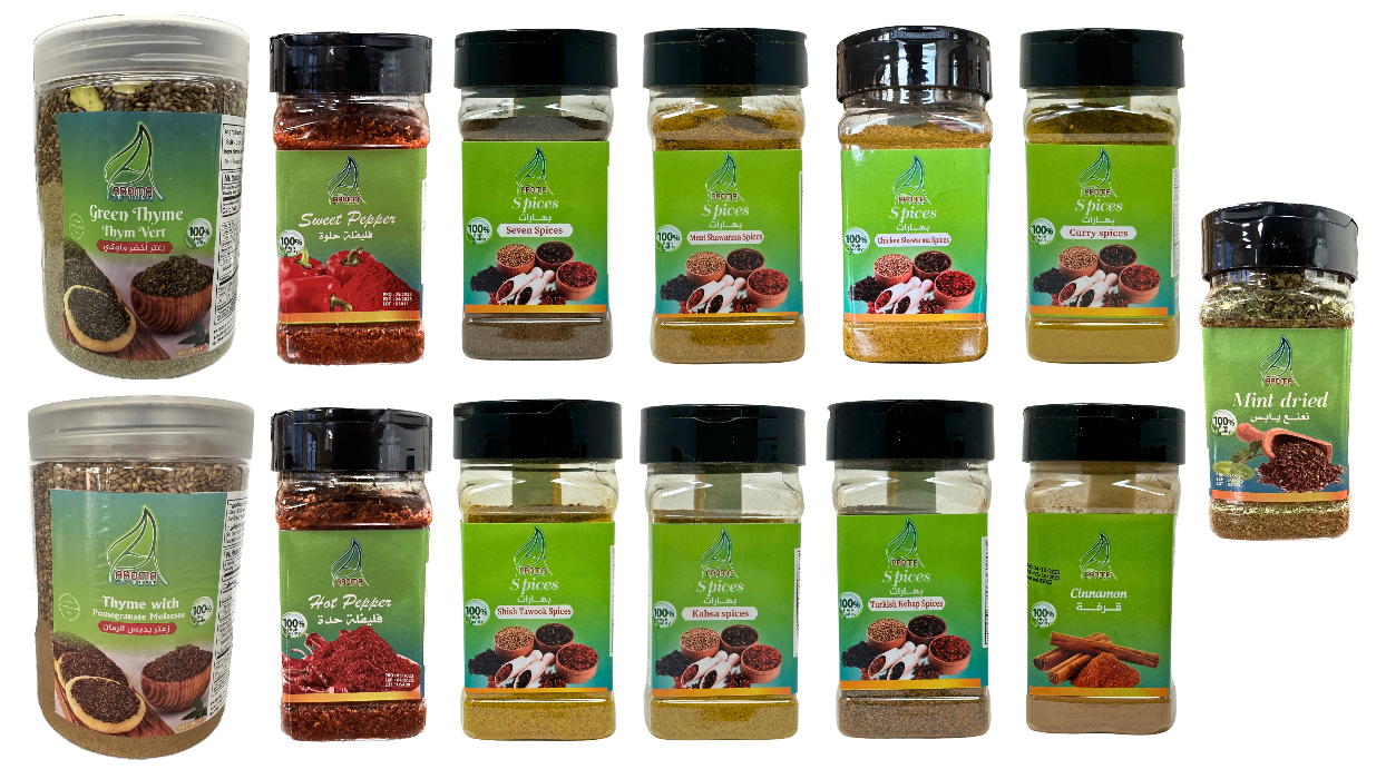 Aroma Mediterranean Spices and Herbs Bundle with Zaatar