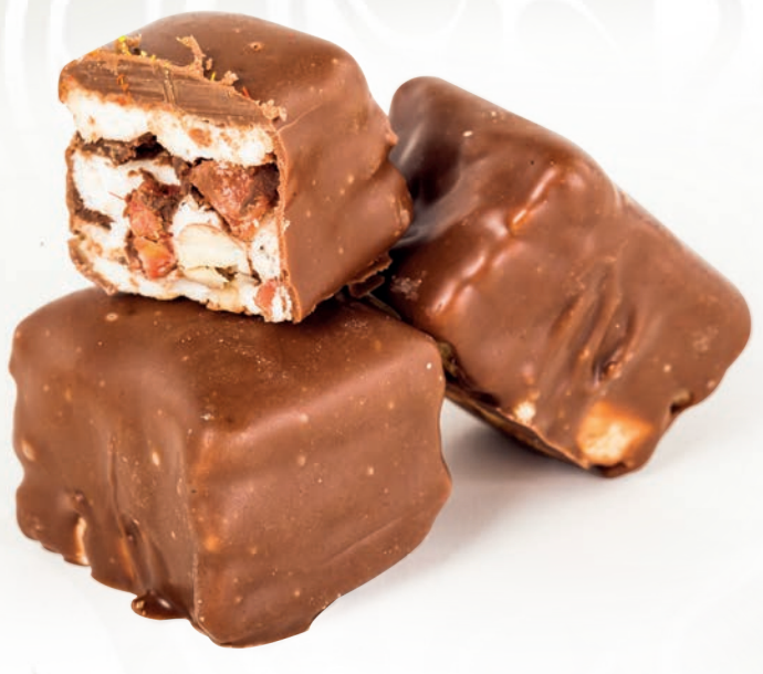Chocolate Covered Sandwich Delight - Marshmallow and Pistachio