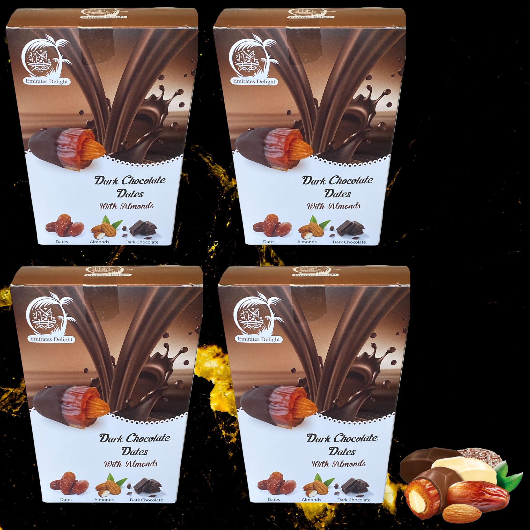 Dark Chocolate Medjoul Dates with Roasted Almond (454g)