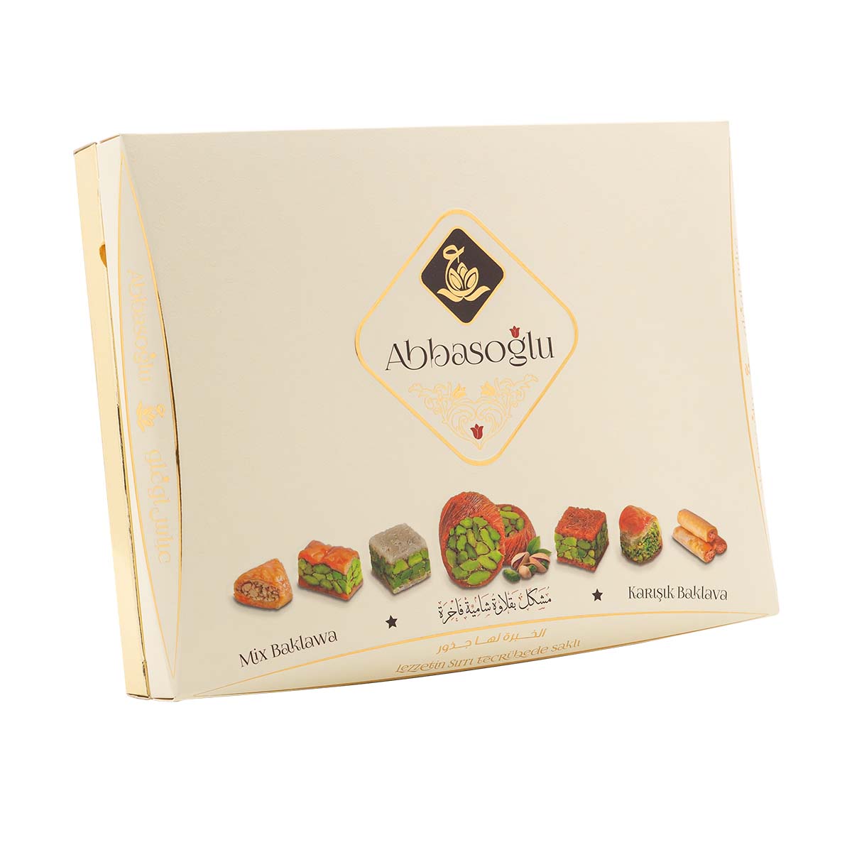 Abbas Oglu Mixed Baklava with Pistachio and Cashew (750g or 500g)