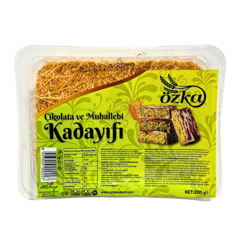 Ozka Dry Toasted Kataifi (200g) Shredded and Baked Kunafa for Dubai Chocolate Filling