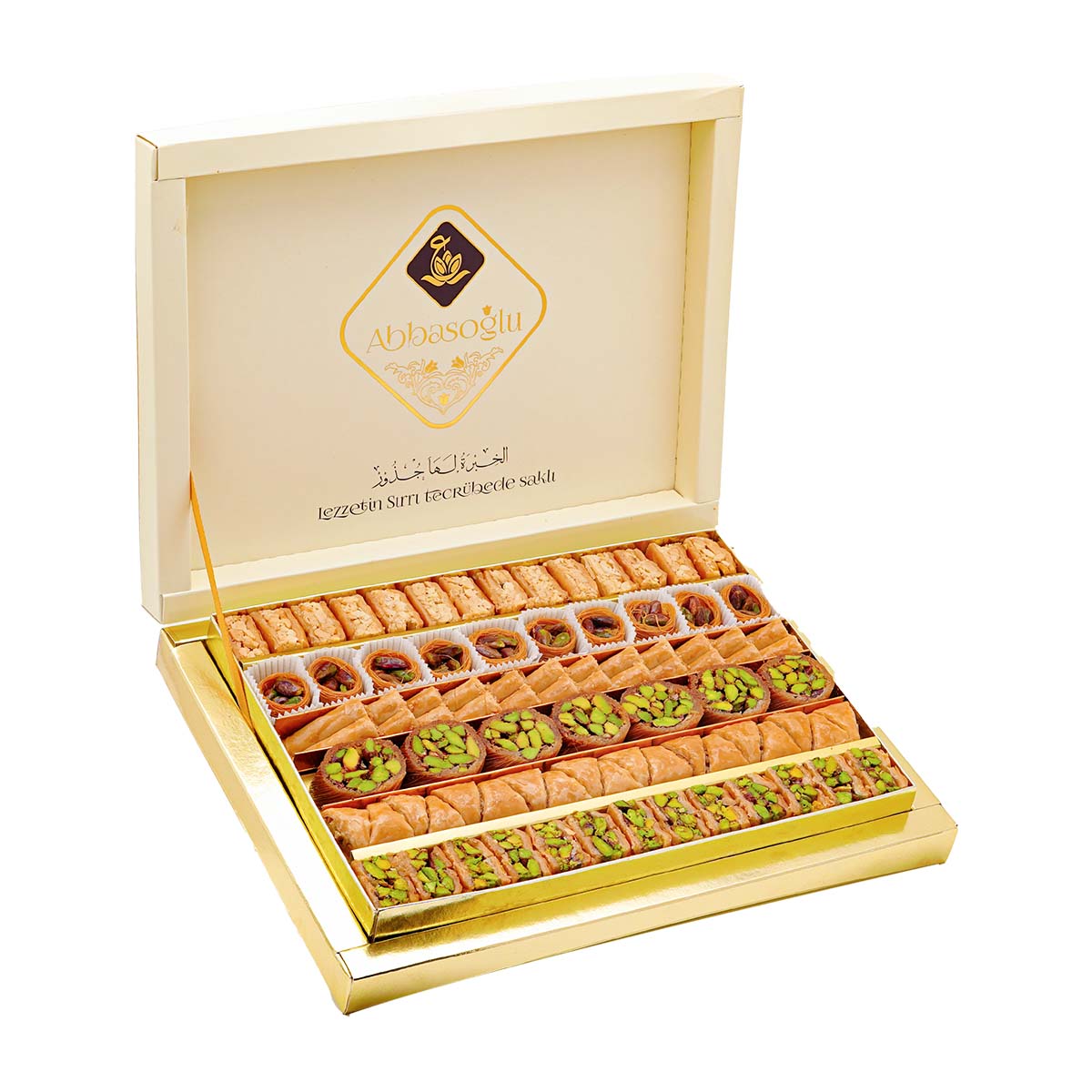 Abbas Oglu Mixed Baklava with Pistachio and Cashew (750g or 500g)