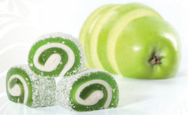 Green Apple Rolled Turkish Delight