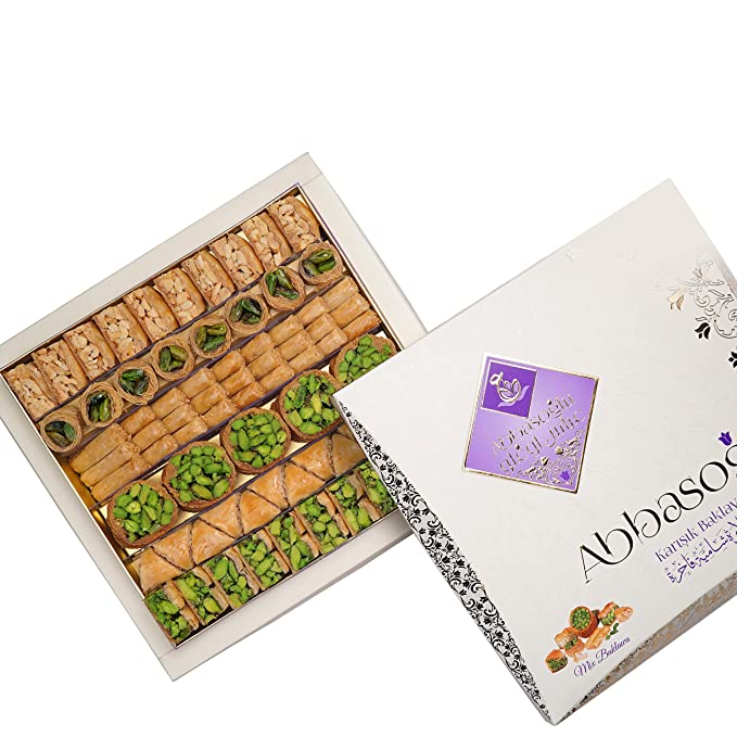 Abbas Oglu Mixed Baklava with Pistachio and Cashew (1kg, 750g, 500g, 250g)