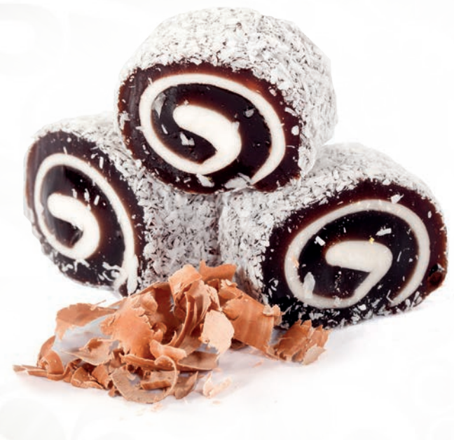 Chocolate Wrapped Turkish Delight with Marshmallow