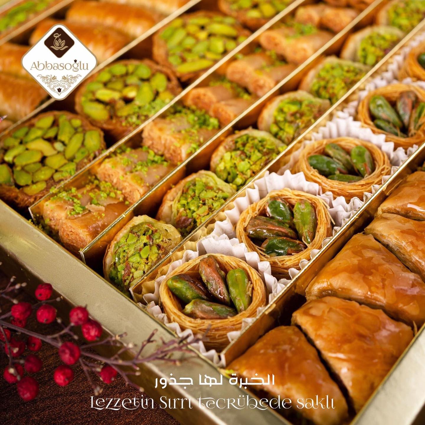 Premium Mixed Baklava with Honey (250g, 500g, 750g)