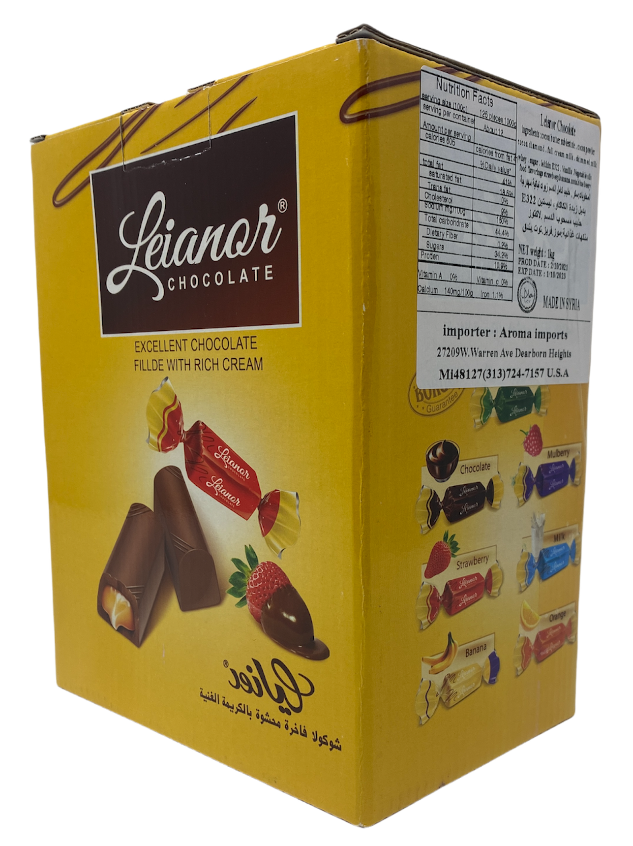Leianor Mixed Fruit Filled Milk Chocolates (Various Sizes)