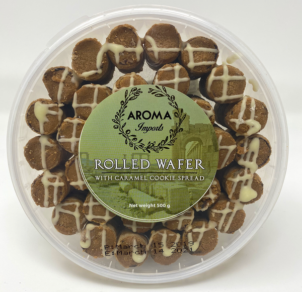 Caramel Rolled Wafer - Aroma Imports