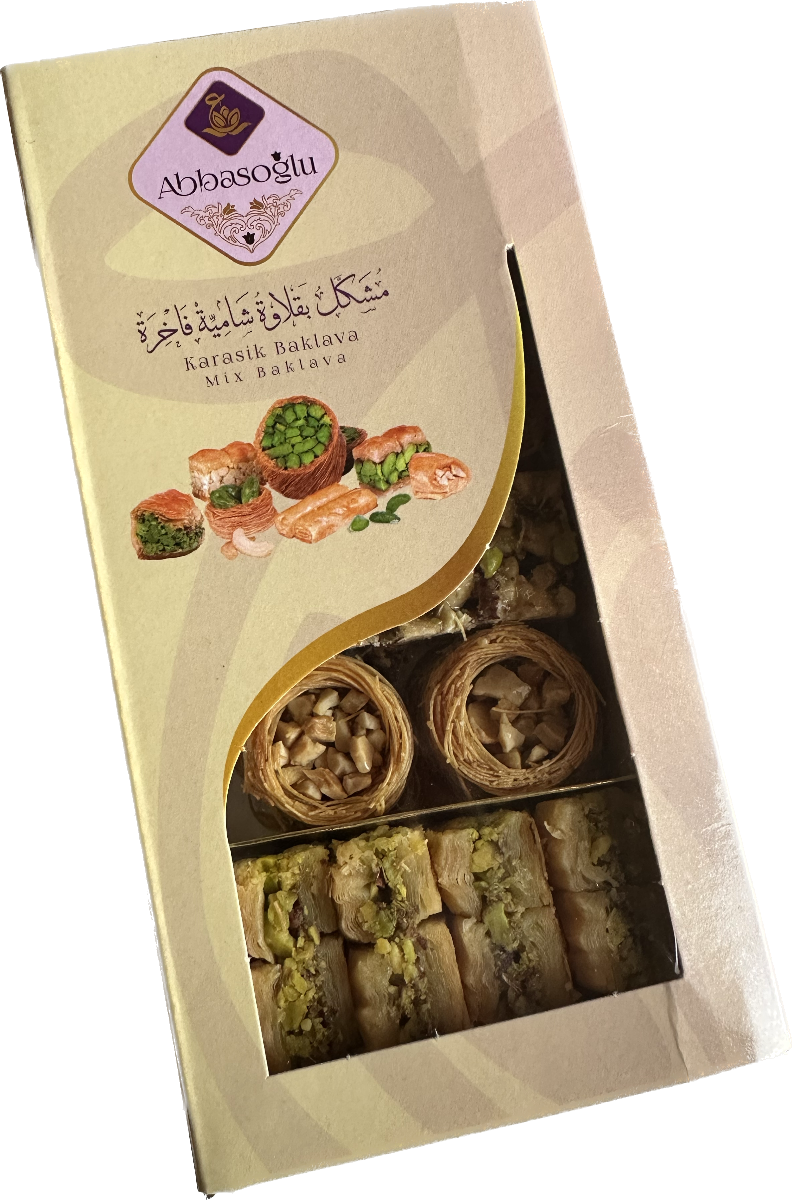 Abbas Oglu Mixed Baklava with Pistachio and Cashew (200g)