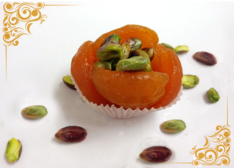 Dried Apricot Pistachio Rose (Zenbarakji Dried Fruit Collection)